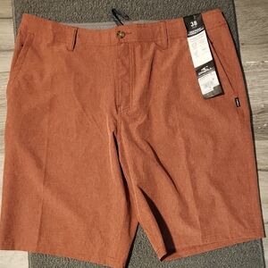 O'Neill Men's Burnt Orange Flat Front Shorts